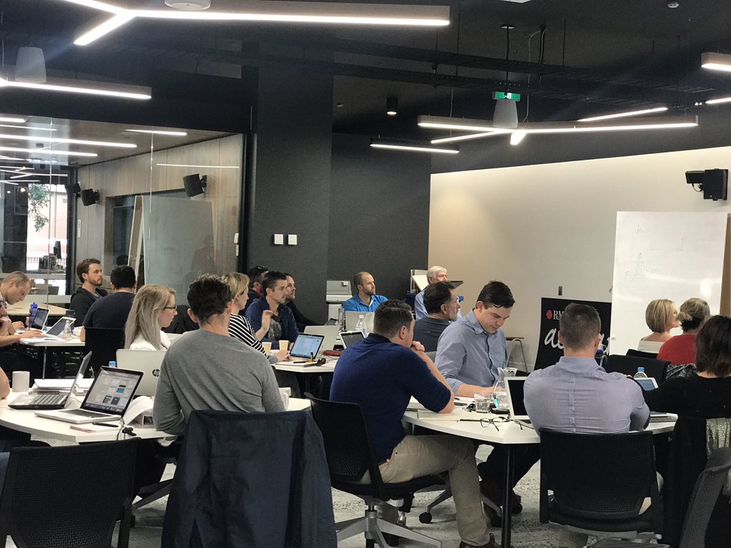 All hands on deck at <a href="/RMIT/">RMIT University</a> facilitating @PC_Aust #PLYOB @JanineKirkCEO <a href="/jcswanston/">James Swanston</a> <a href="/voyagecontrol/">Voyage Control</a> #defence #force #australian #entrepreneurs