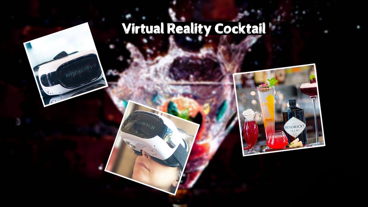 London's One Aldwych hotel has just introduced world's first Virtual Reality cocktail. #technology #news #CNN #lifestyle #drinks