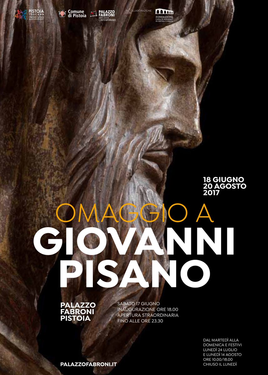 palazzofabroni's tweet photo. Omaggio a Giovanni Pisano - Una nuova mostra a Pistoia @palazzofabroni dal 18 giugno al 20 agosto per #pistoia17 #pistoia #art #tuscany https://t.co/oOa7ynUA2z