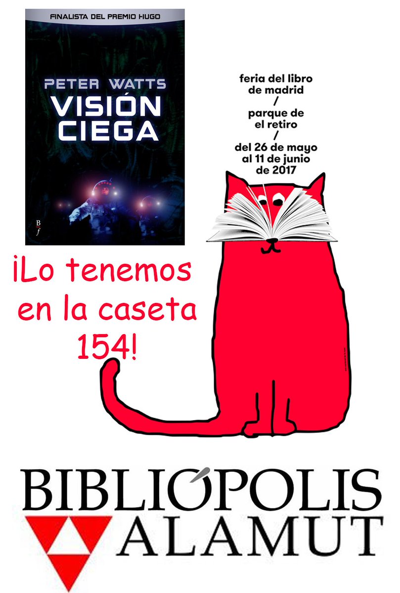 AlamutEdiciones's tweet photo. "...Watts es como el hermano gemelo maligno que Greg Egan no sabia que tenía." #Reseña de #VisiónCiega en: https://t.co/xp2AX7XKrT
#FML17 https://t.co/LbhHNaxumX