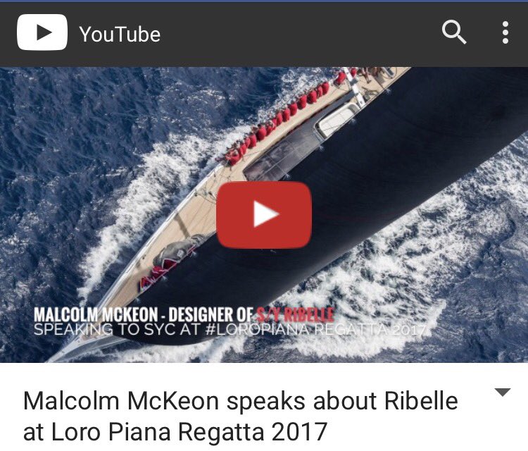 MalcolmMcKeon's tweet photo. Malcolm McKeon tells the story of 32.5m Ribelle - interviewed last week at #LPSYR by @BreedMedia for @SY_Content
https://t.co/DVLqqEPDTI https://t.co/gPV5quoXaM