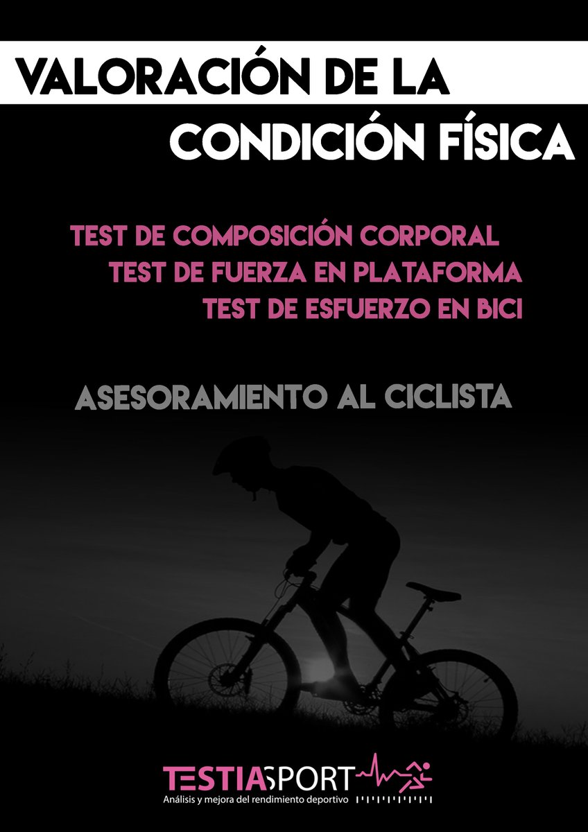 ¡Nuevo Servicio!
VALORACIÓN DE LA CONDICIÓN FÍSICA Y ASESORAMIENTO AL CICLISTA