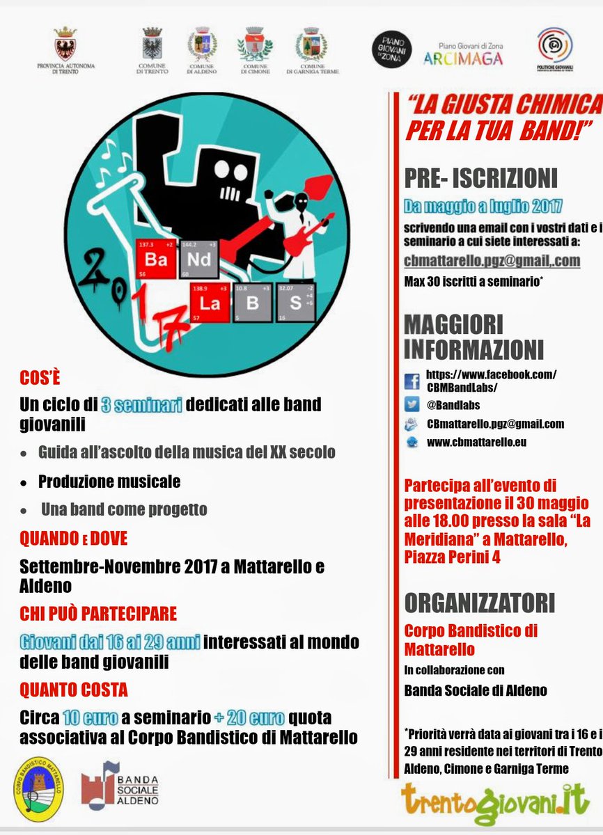 📌 Aperte le iscrizioni per BandLabs! ⬇️#Wow #occasione #unitn #trento #Trentino #music #band #pop #rock #italia #pgz #romagnano #aldeno #tn