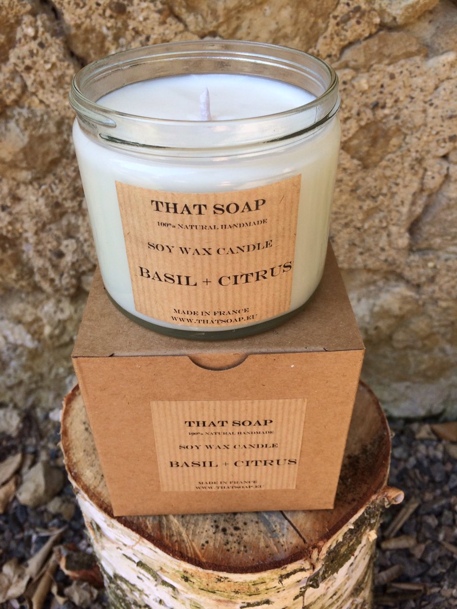 ThatSoapFrance's tweet photo. Scent your summer with my Basil + Citrus soy wax candle. Hand poured and hand crafted in south west France https://t.co/AOLioMtBmX #handmade https://t.co/fGEOcDBxlb