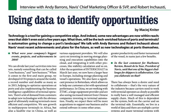 BT_Journal's tweet photo. BTJ 1/17 - Using #data to identify opportunities: https://t.co/USwk9KyUsE @naviscargo @xvelaconnect  #XVELA #Navis #technology #ports https://t.co/Sx1zorGdMA