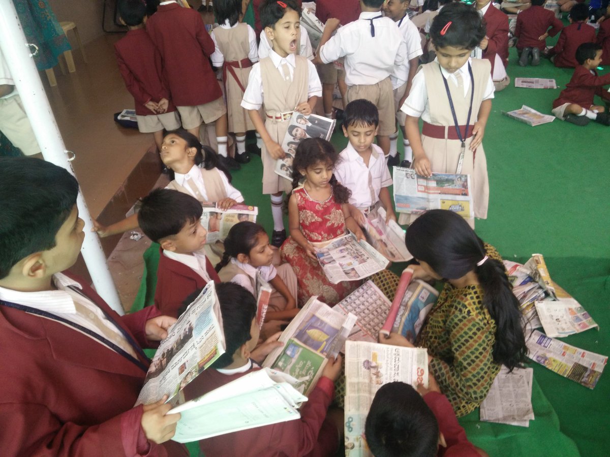 ValEdInitiative's tweet photo. Celebrating UN World Environment Day with our Bag Factory run by 6-10 yr olds at Sarvodaya, Bangalore #connectwithnature #with nature https://t.co/b8IQURom7Q