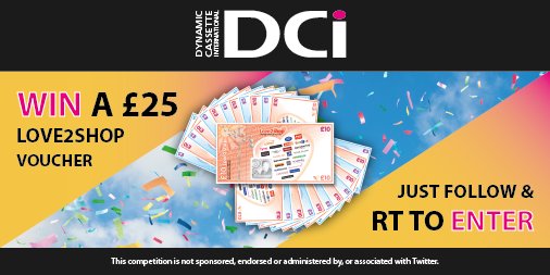 DCI_UK_LTD's tweet photo. Fancy getting your hands on a £25 LOVE2SHOP voucher?

For a chance to win just #Follow &amp; #RT our pinned tweet. #Competition #Giveaway #Free https://t.co/Fi0Xi3Wrx8