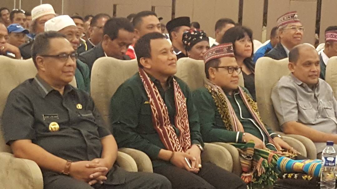 Ketua DPW PKB NTT, Ir Yucundianus Lepa menyampaikan pidato sambutan pada pembukaan Rapat Pimpinan Wilayah (Rapimwil) VIII di Kupang, NTT.