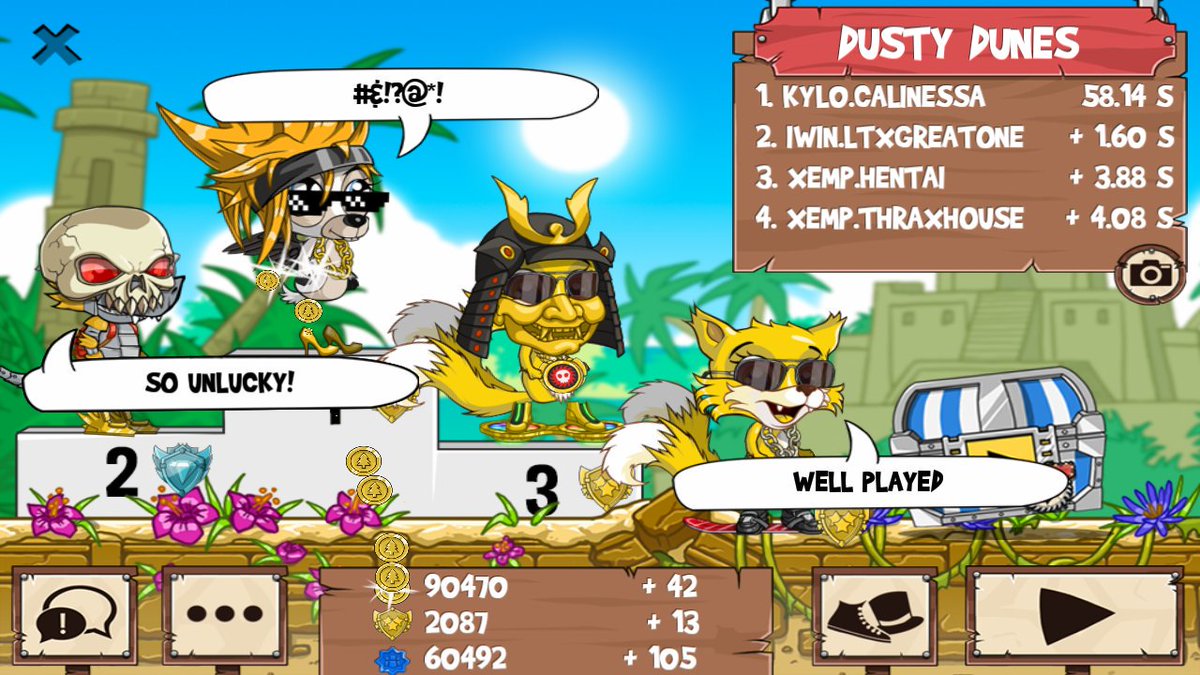 iSnortSweets's tweet photo. I just beat 2 golden foxes! @TheFunRun  #funrun2 #LTxGreatOne #Hentai #ThraxHouse https://t.co/sIigpElcPD