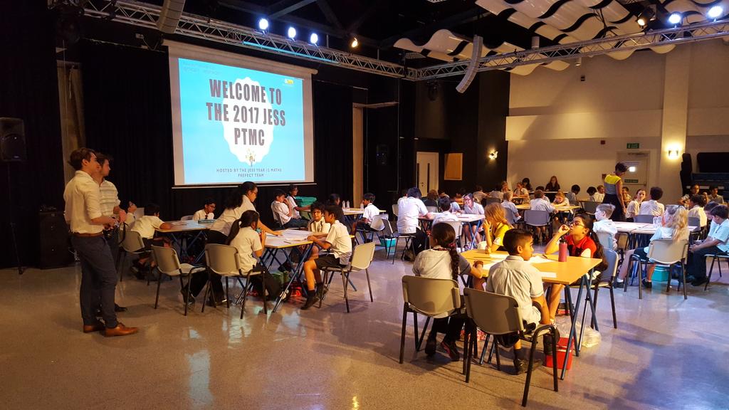JESSSixthForm's tweet photo. 16 teams. 8 Dubai schools. Intense maths. It must be the JESS Primary Maths Competition run by our Y12 CAS students! #JESSPTMC2017 #JESSCAS https://t.co/VC7BgAhwwm