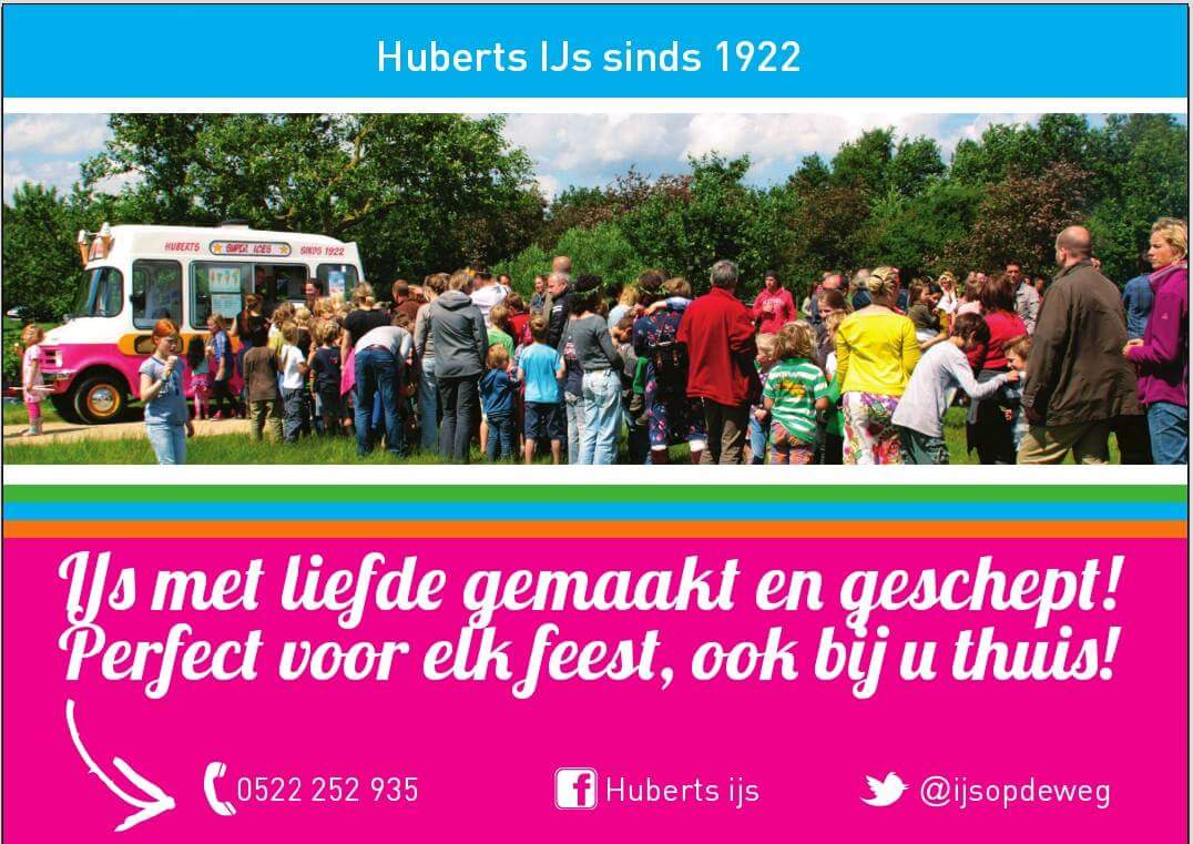 CODE ORANJE:  IJs op de Weg
Wie wil er als eerste IJs op de Stoep? 

Op deze mooie 2e Pinksterdag rijden wij in Meppel!