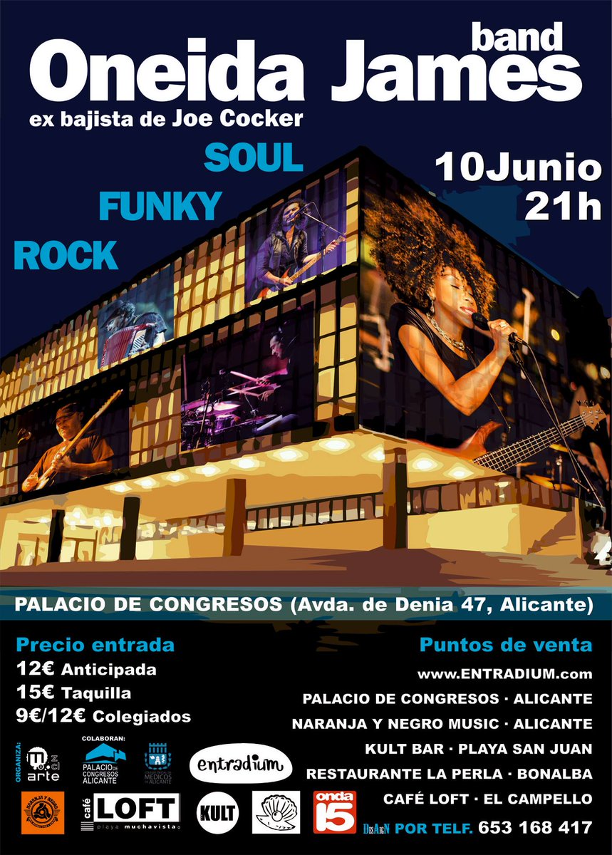 PCA_Events's tweet image. Queda una semana para el Concierto en @COMAlicante. Reserva tu entrada aquí.  goo.gl/euCQBh #Eventos #Musica #Concierto