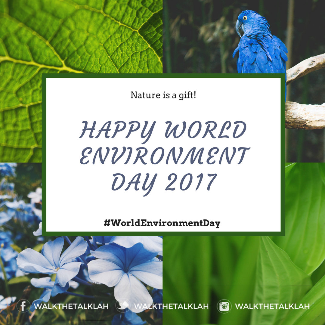 WalkTheTalkLah's tweet photo. Happy World Environment Day 2017 
#WorldEnvironmentDay #WasterIsResource #GoGreen #ForGreenerEarth
#WalkTheTakLah https://t.co/zX2Lyk0oDY