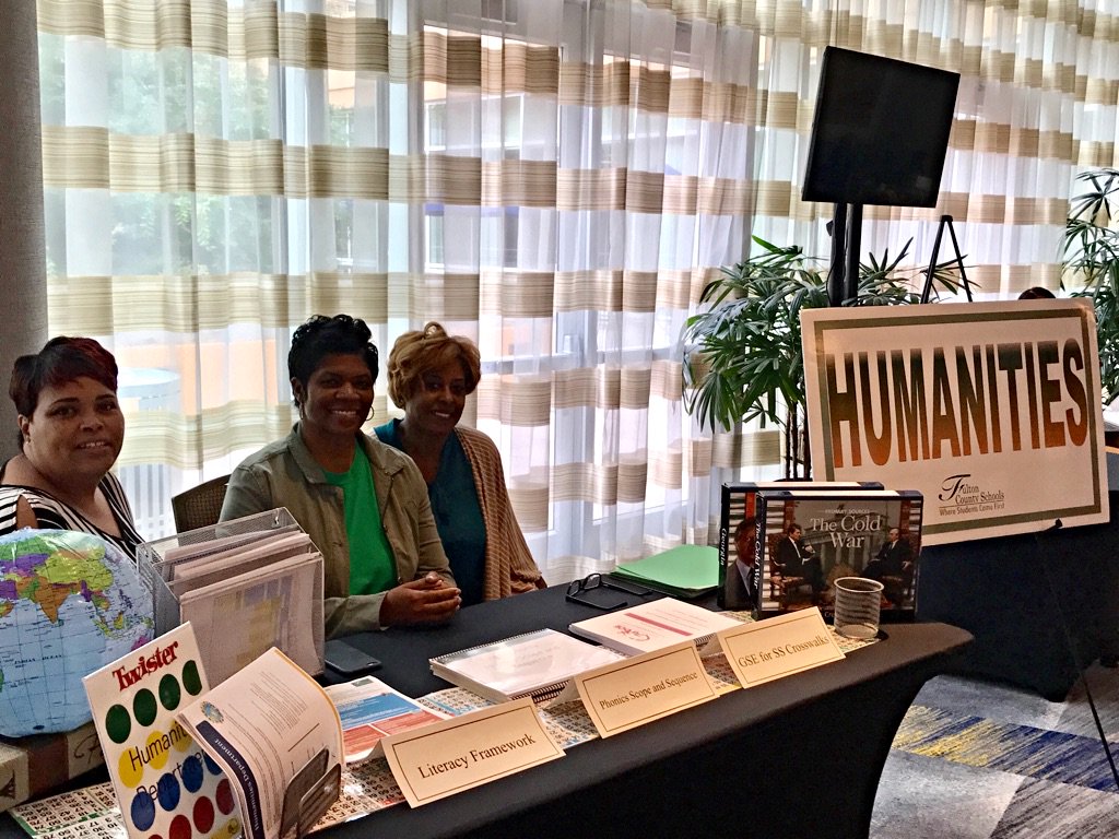 Highlighting the work in the Humanities Department at Summer Summit 2017 #GAMEONFCS @FultonSchoolsPL