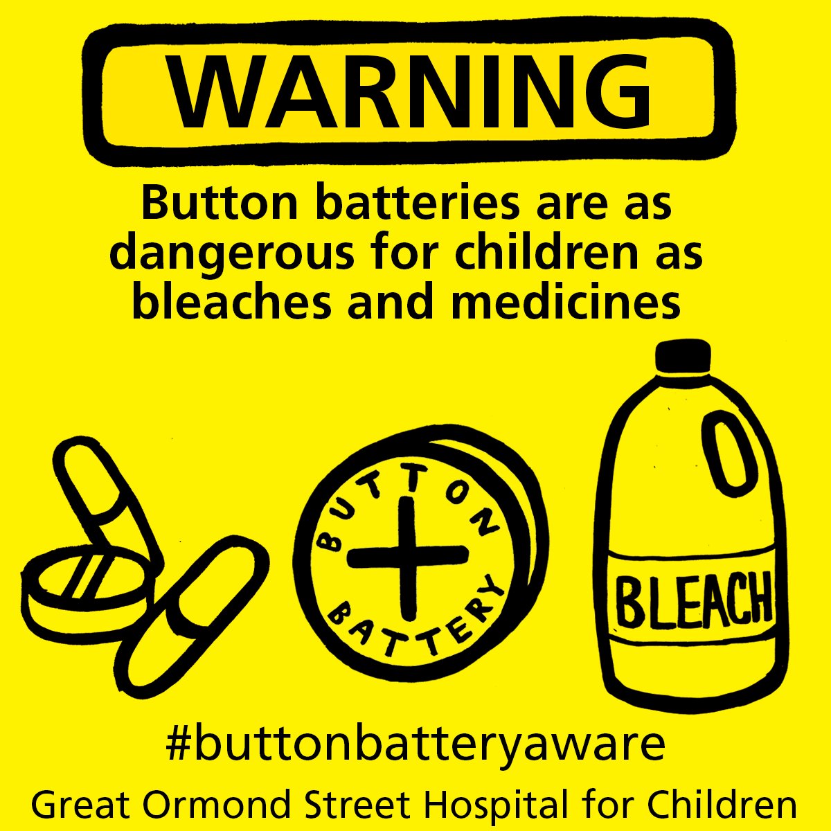 GOSHCharity's tweet photo. This #ChildSafetyWeek, be #buttonbatteryaware: https://t.co/mbJK1RBVd2 https://t.co/cRi1hagPee
