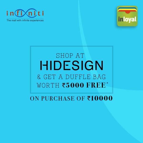 inloyal_app's tweet photo. @HidesignHQ makes Father’s Day extra special with an amazing offer at Infiniti mall, Malad.
Offer valid till 18th June. 
#inloyal #Offer https://t.co/xL1BufXve4