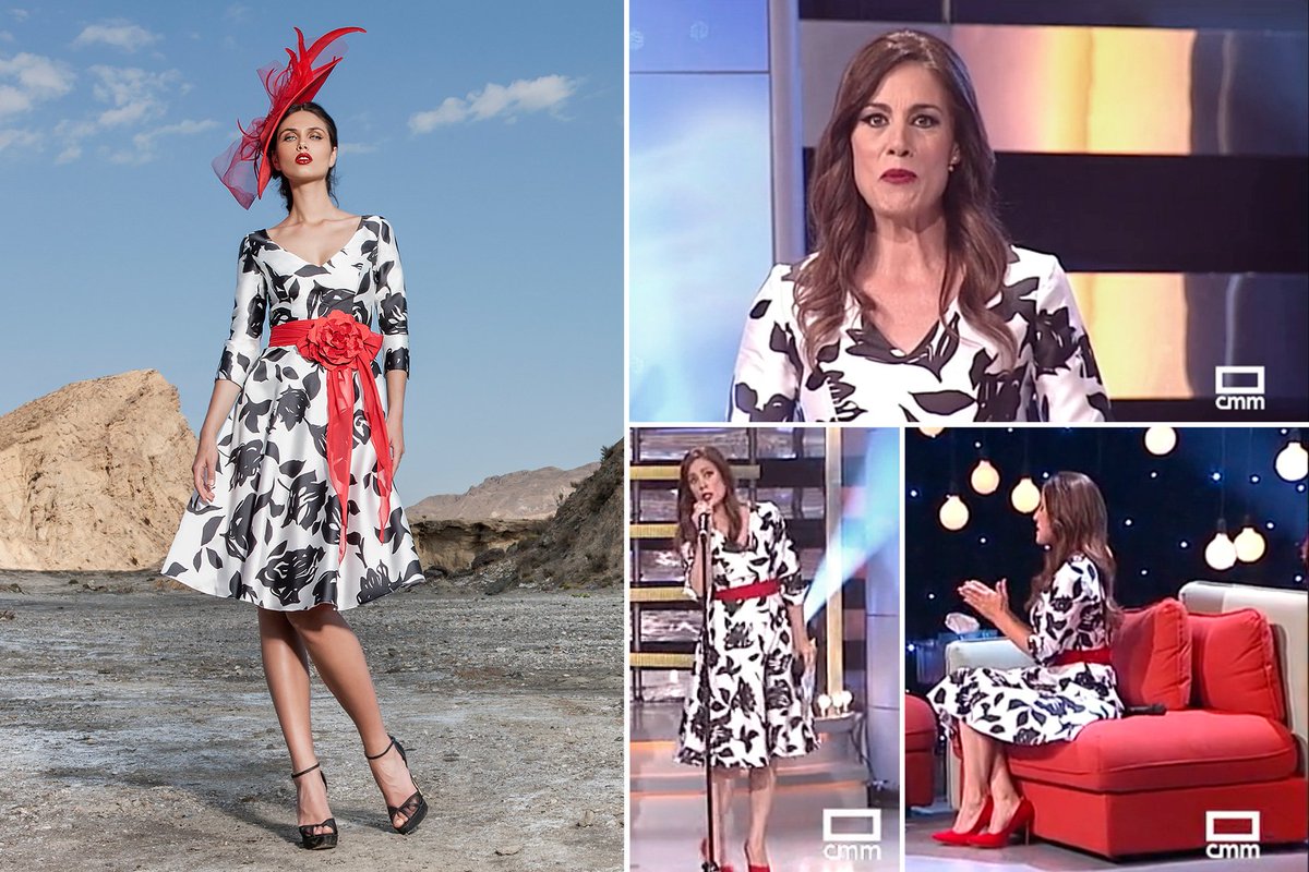 vertizegala's tweet photo. @AliciaSenovilla con #elegante #modelo @Sonia_Pena_  cedido #tiendas #VertizeGala #Madrid para su #programa en @CMM_es @ConTonCMM Muy chic! https://t.co/yRsLqS4Nib