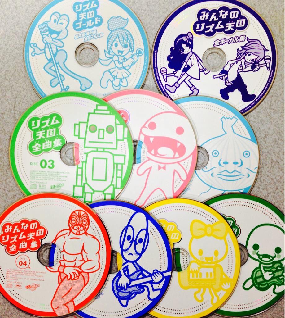 新たなる小奏 おかな リズム天国のcdを並べると とにかく可愛い みんな見て T Co 7cqgffmhli Twitter