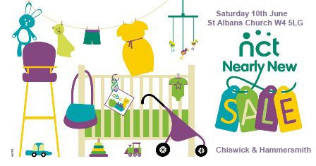Nearly New Sale in Chiswick. 10-12pm. Admission £2. Come and grab a bargain! nct.org.uk/branches/chisw…