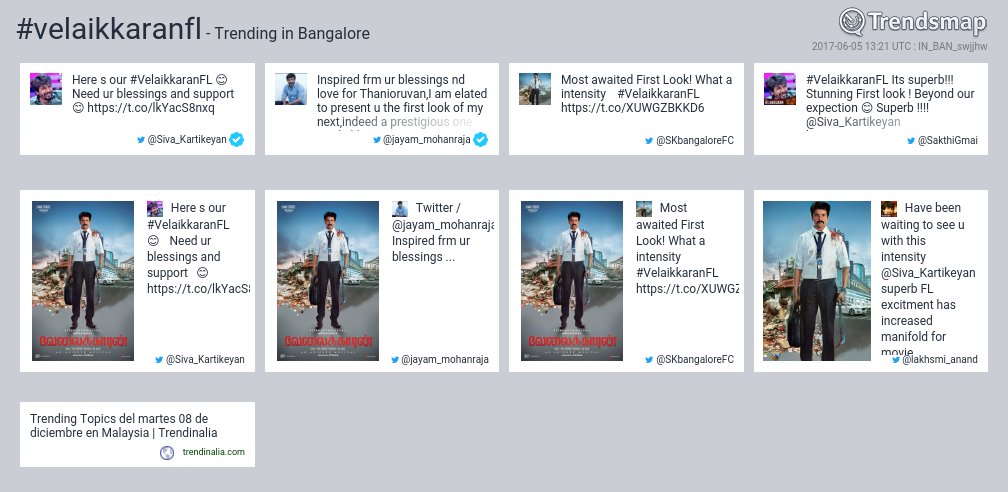 #velaikkaranfl is now trending in #Bangalore

trendsmap.com/r/IN_BAN_swjjhw