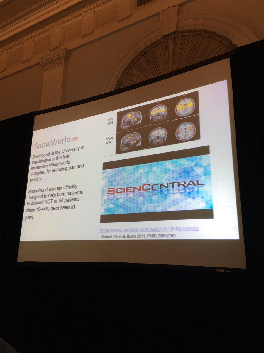 MandiBPro's tweet photo. Immersive #VR #pain management for burn victims- fighting anxiety &amp; combatting #opioidepidemic. @SnowWorldSA #digitalhealth #HITHealthIMPACT https://t.co/OcU65aNEzs