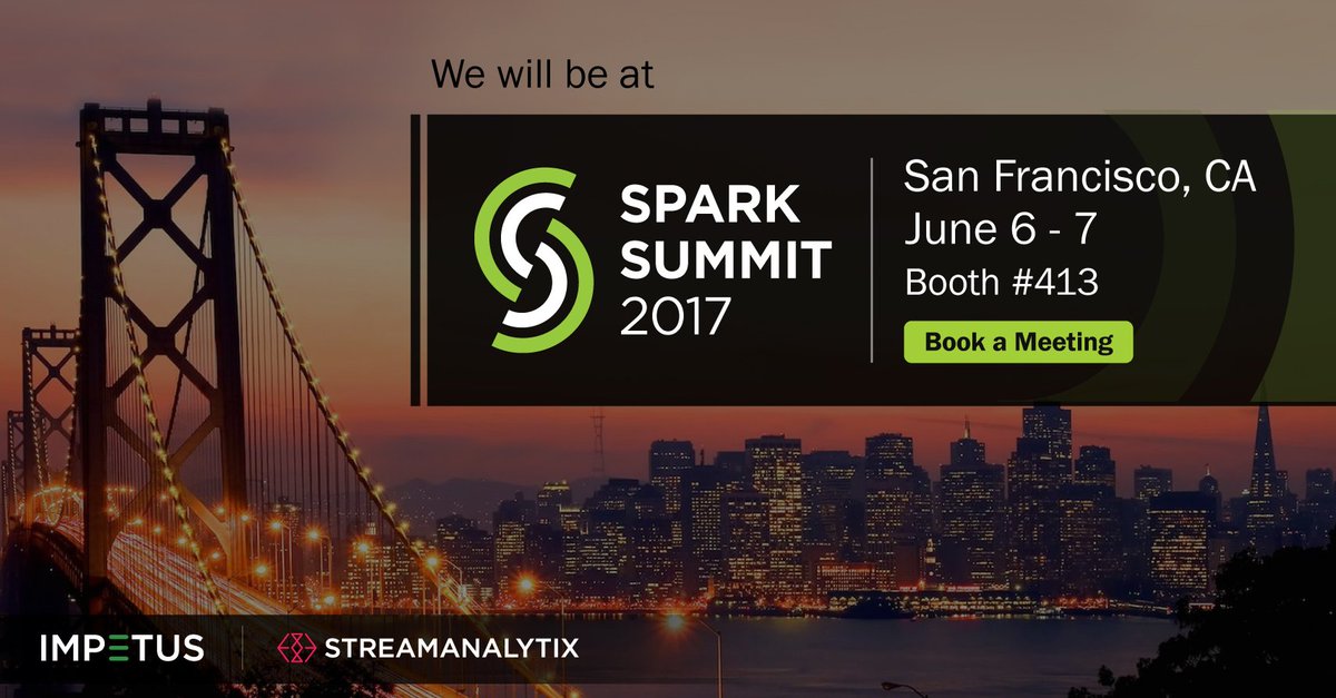 impetustech's tweet image. Heading to SF for #SparkSummit? Stop by booth #413 to watch demo of streaming #analytics solution. bit.ly/2pPRV2O #apachebigdata