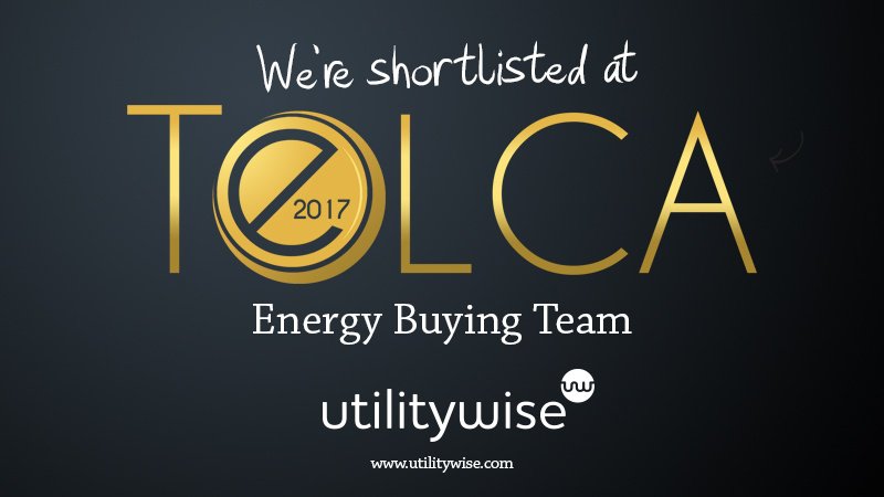 utilitywiseplc's tweet photo. Utilitywise is delighted to be nominated at #TELCA2017 - fantastic effort by the team @UTWinsights #excellence https://t.co/shJ5xJ6scS https://t.co/6EKXcOlxBC