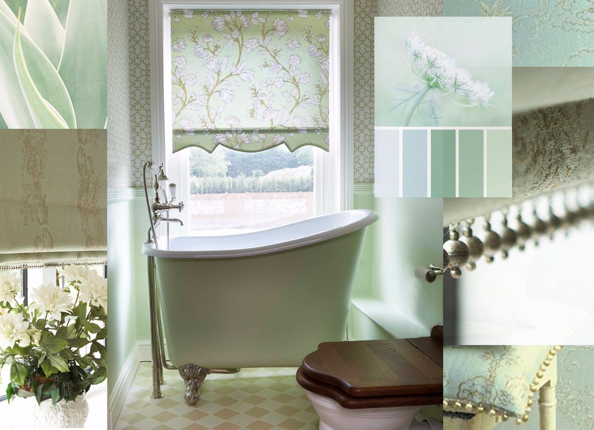 Creating bliss with this pale green inspired interior! #interiordesign #henleyonthames #palegreen #greeninspried #greenbathroom #summerideas