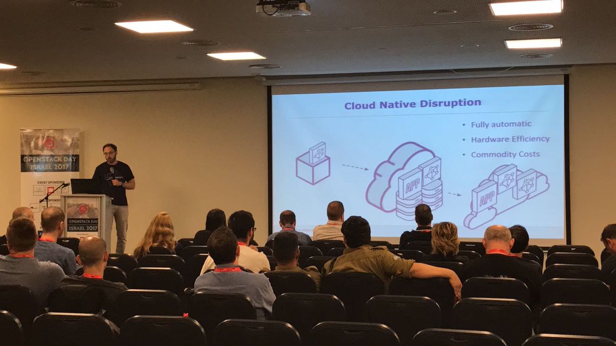 CloudNativeIL's tweet photo. Talking how #cloudnative #VNFs will change the #Telco industry @ArthurBerezin of @CloudifySource #OpenStackIL #openstack https://t.co/XWOqcpTib0