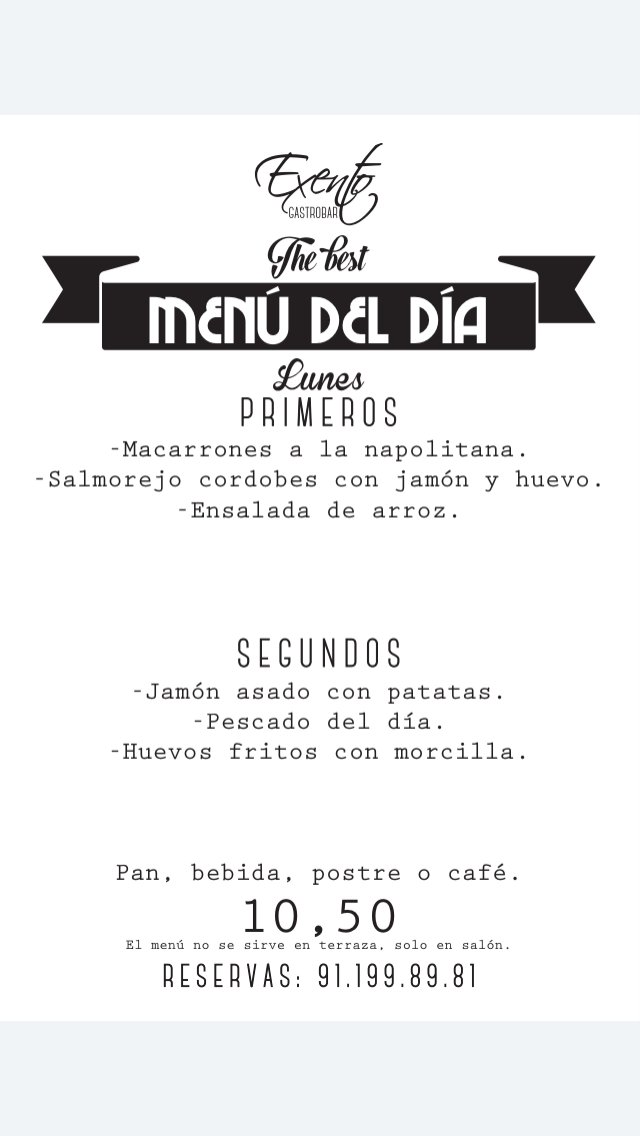 ExentoRestauran's tweet photo. Comenzamos con el horario de #verano , abrimos de #Lunes a #Domingo desde las 12:00, #menu #cerveza #alcorcon https://t.co/XjpmHDOgcQ