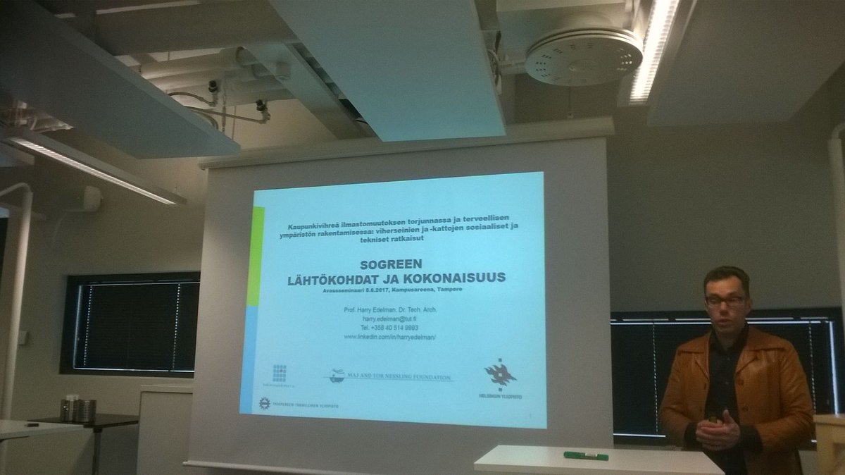 REN_TUT's tweet photo. SOGREEN-hankkeen avaustilaisuus polkaistiin käyntiin @TampereUniTech #viherrakentaminen #kestävärakentaminen https://t.co/JaUpEdqDHu