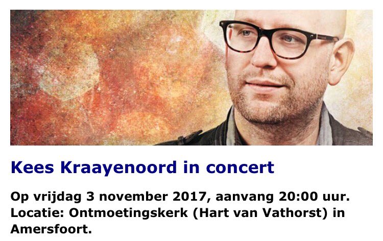 Bestel je concertkaartjes! #Ontmoetingskerk #Vathorst met @keeskraayenoord truetickets.nl/e/10887/kees-k…