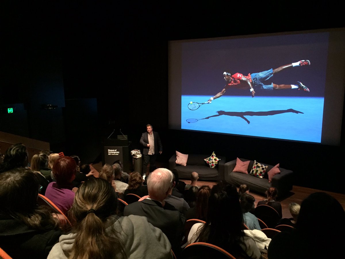 GettyImagesANZ's tweet photo. Award-winning @cjspencois shares stories behind his iconic sports photographs at #VividSydney with @CanonAustralia https://t.co/VlrG1oxV8N
