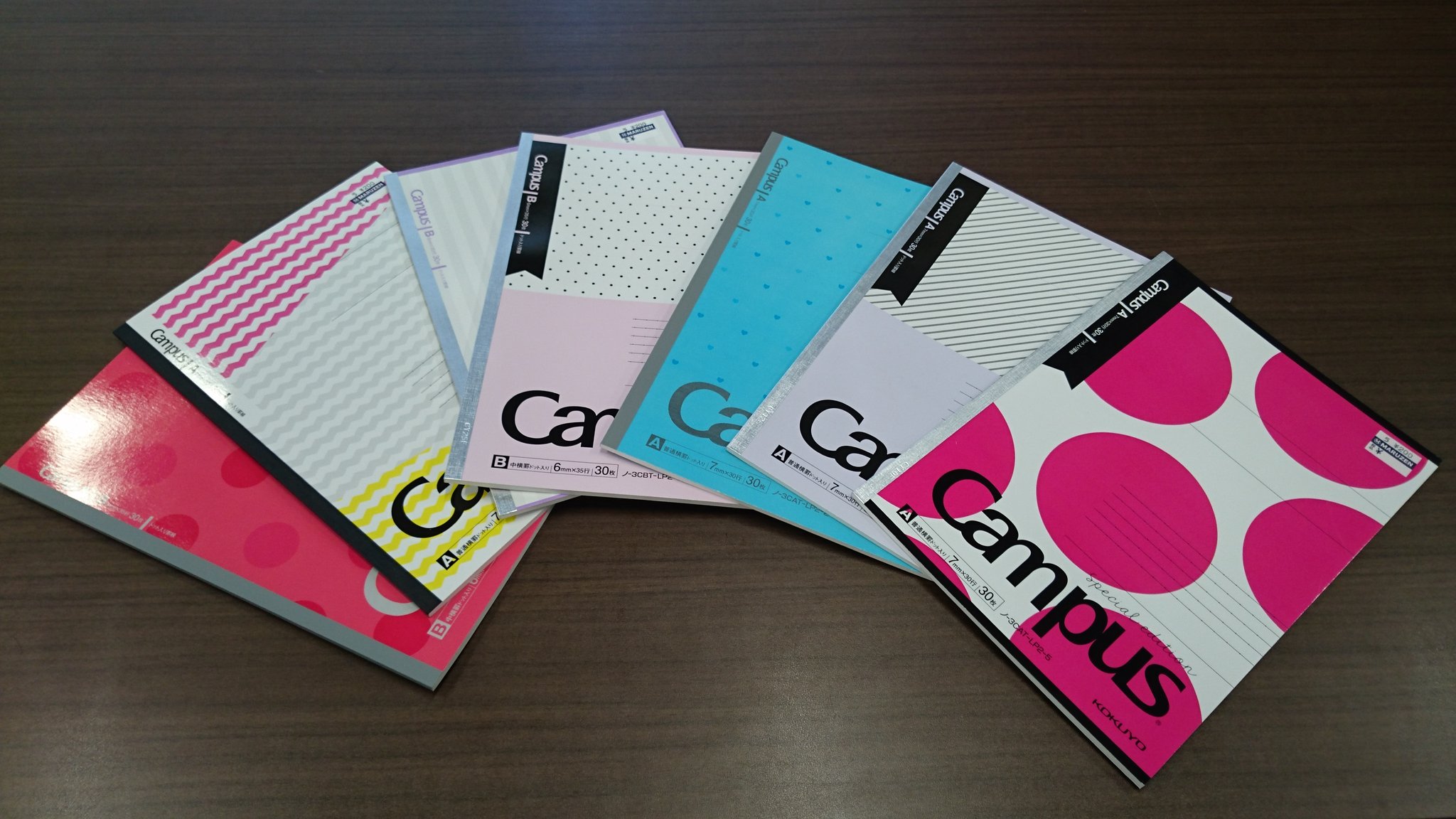 Twitter 上的 京都産業大学丸善m S Style コクヨ キャンパスノートのご紹介です ポップでオシャレな表紙ですよ A普通横罫ドット入り 7 30行 B中横罫ドット入り 6 35行 0 税抜 Fuji T Co F5vtg6lfjv Twitter