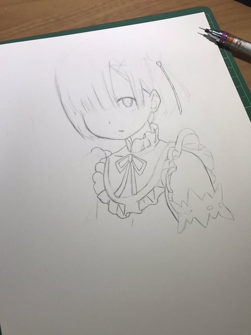 模写する
できれば今日中に完成させたい 