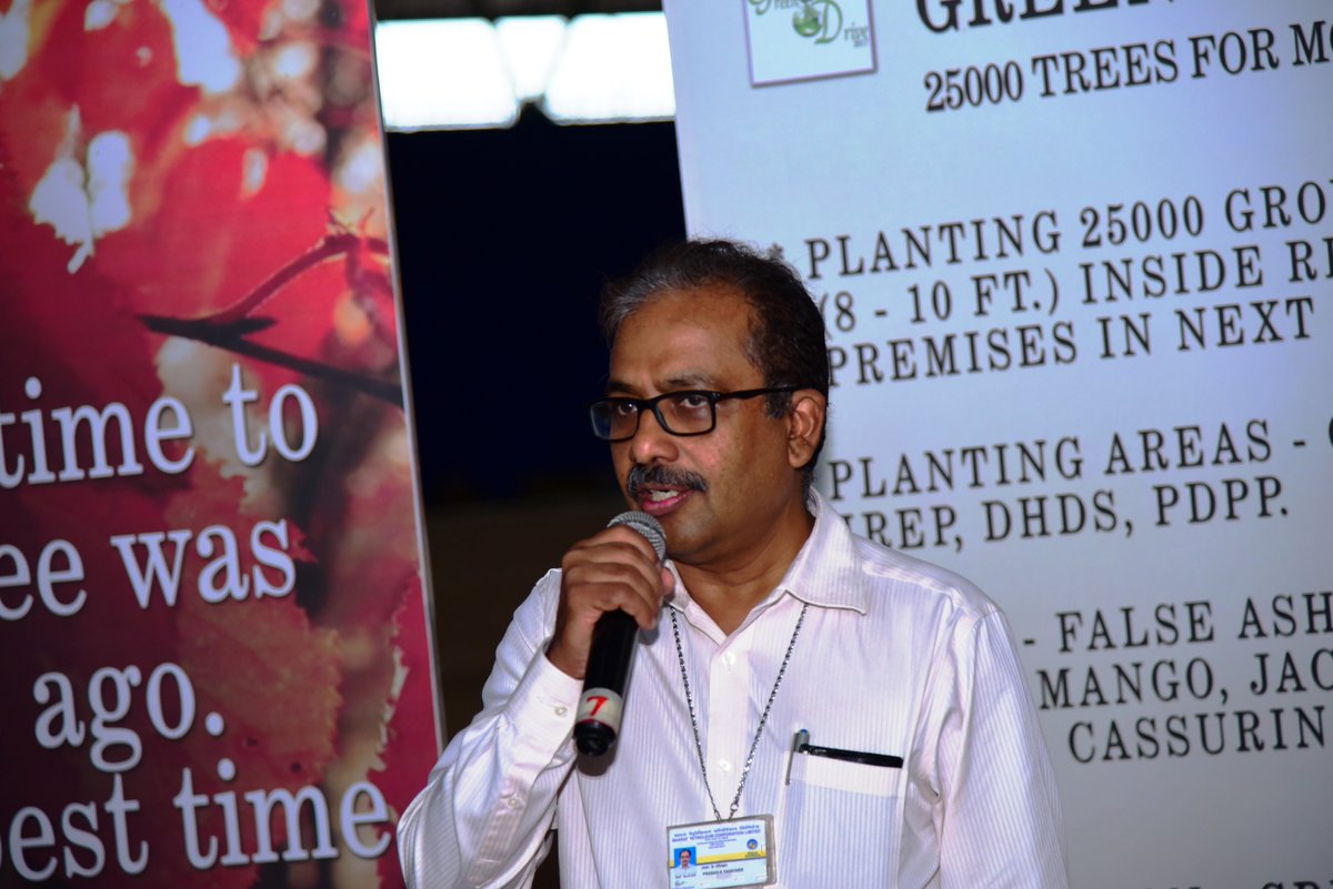 KochiRefinery's tweet photo. #KochiRefinery plants 25000 saplings as part of #WorldEnvironmentDay. ED(KR) speaks about the mission launched today in Kerala @BPCLimited https://t.co/EOBxXo5OhR