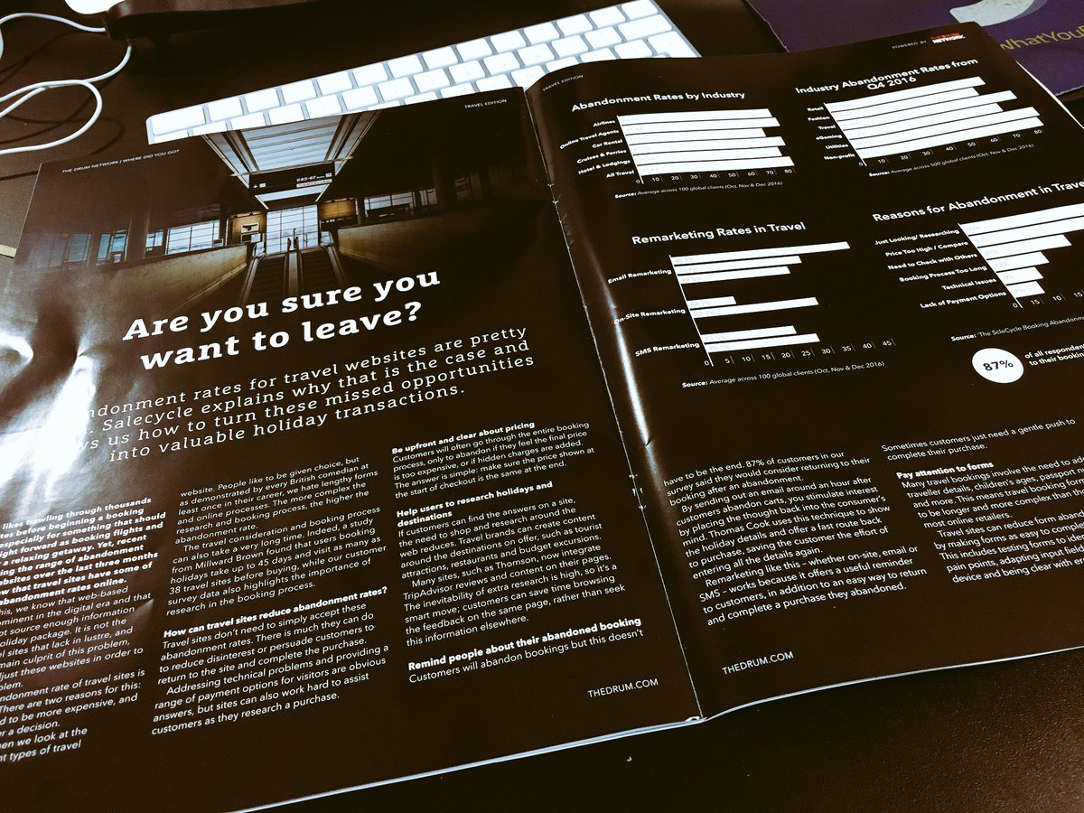 PhilipDocherty's tweet image. Fantastic to see @SaleCycle &amp;amp; @gcharlton featured in the latest copy of @TheDrum magazine 👌