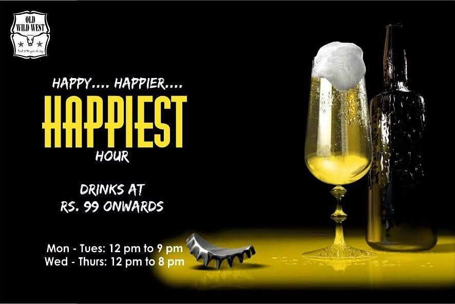 OWWMumbai's tweet photo. Calling all you drink lovers for the happiest hours at Old Wild West. 

For reservations call us at: 022 6537 6677 https://t.co/AwD6LLD0oK