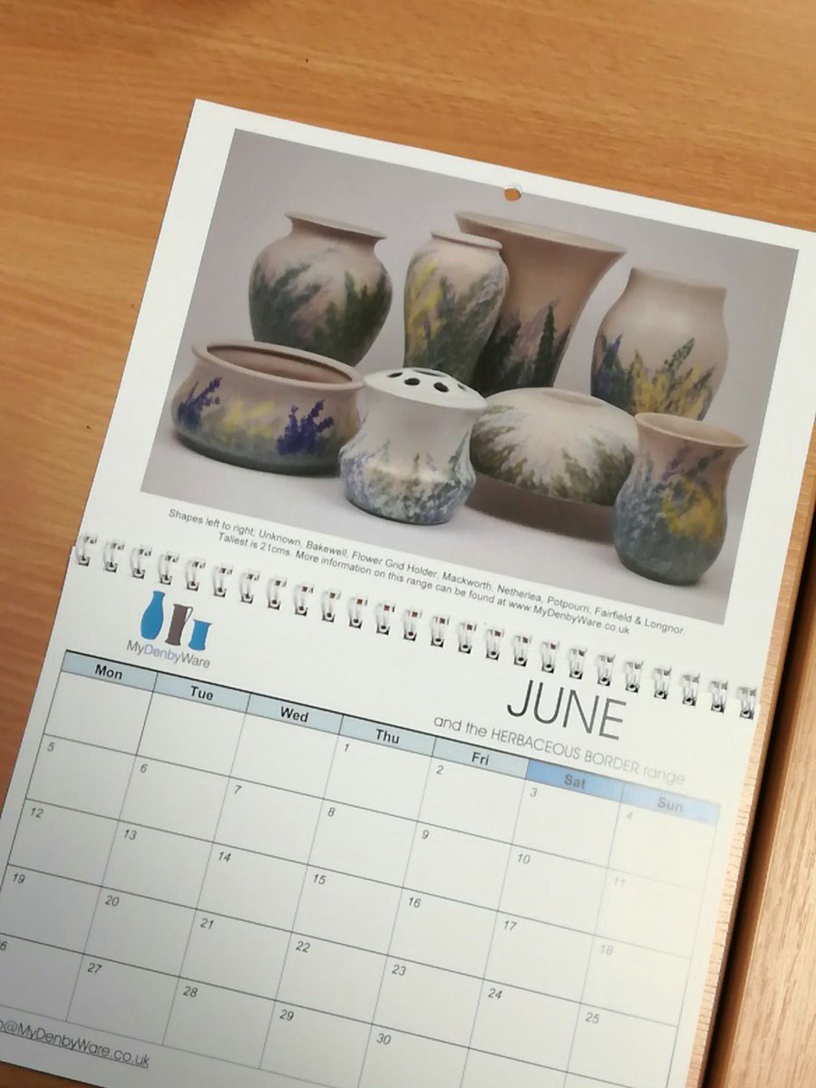 MyDenbyWare's tweet photo. Another month passes so quickly but the good news is we get to turn over the calender to #DenbyPottery #DanesbyWare Herbaceous Border range https://t.co/Xv4eamW7lu