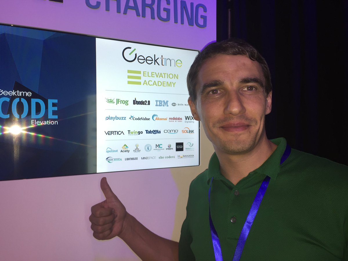 Aciety's tweet image. Participating in the Israeli developers conference. #GeekTimeCode @geektime