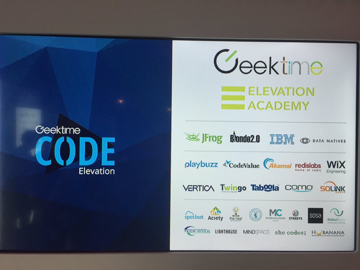 Aciety's tweet image. Participating in the Israeli developers conference. #GeekTimeCode @geektime