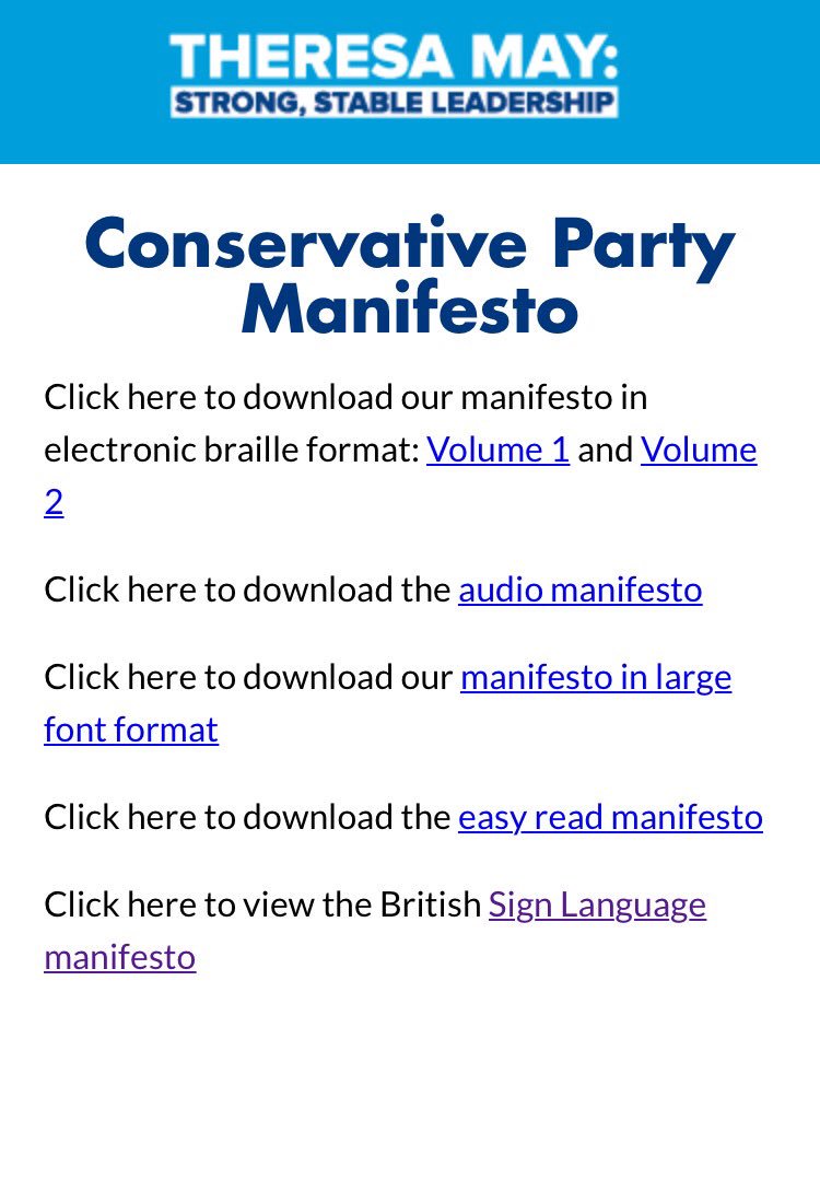 MsLoloJ's tweet photo. The @Conservatives #BSL manifesto is FINALLY here, after much lobbying from the UK #Deaf community: https://t.co/EkSCbgKVu7  #MyBSLQuestion https://t.co/xdXzgfpLhi