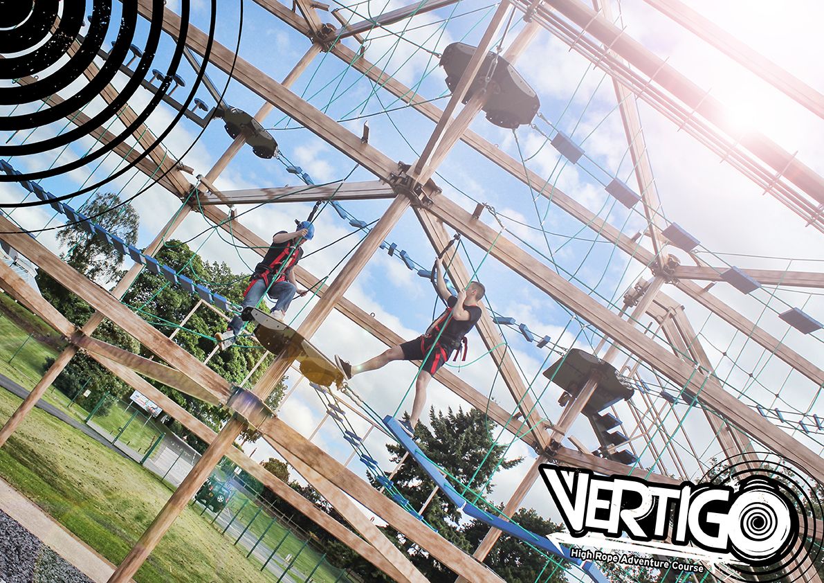 DraytonManor's tweet photo. Take on our high-ropes course on your birthday as we offer VertiGO parties! #highropes #assualtcourse #partyideas https://t.co/q7fBTGlpaq https://t.co/KdNmoE4DEv