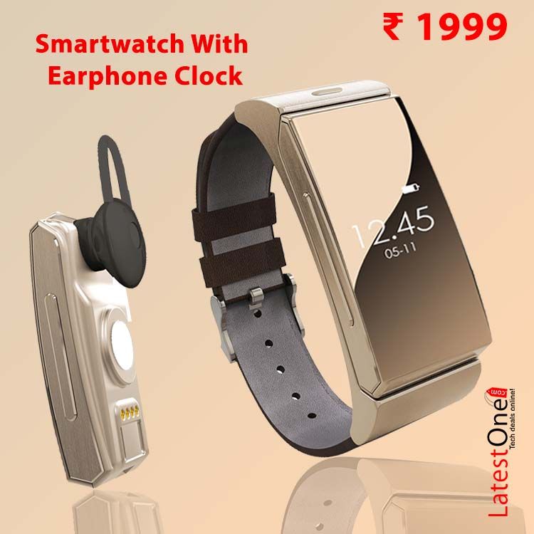 ptron xoto 7 bluetooth smartwatch with earphone