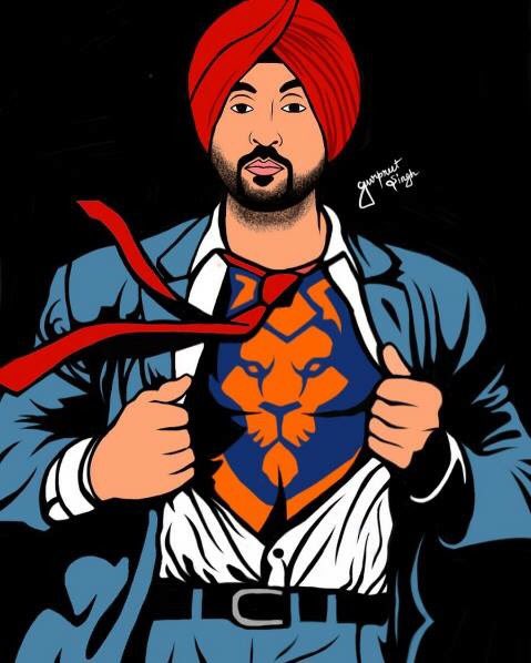 Punjab2000music's tweet photo. Loving #comic fan art of @diljitdosanjh #SuperSingh by #GurpreetSingh- Get ready 4 #SuperSingh 16June #Singh #Kaur @grandshowbiz @Sarbjit13 https://t.co/TCzNVj4Hhy