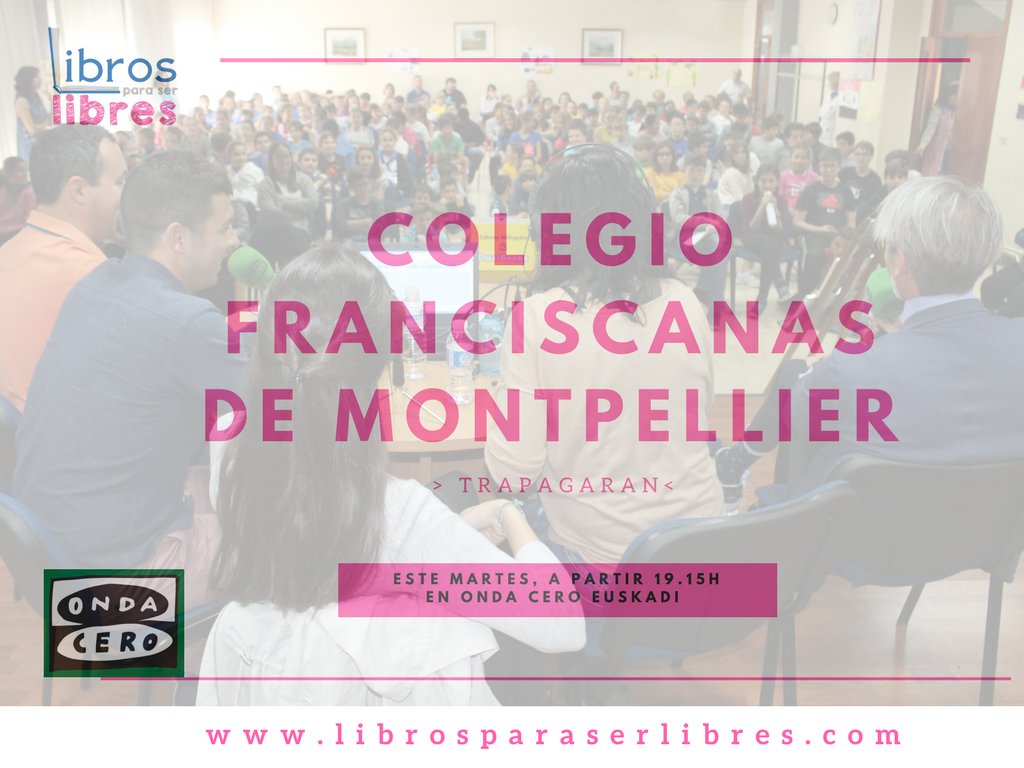 librosparaser's tweet photo. Mañana, #programasolidario #Librosparaserlibres desde el Colegio #FranciscanasdeMontpellier de #Trapagaran @SaveChildrenEs @OndaCeroEuskadi https://t.co/q4L6hDMBQb