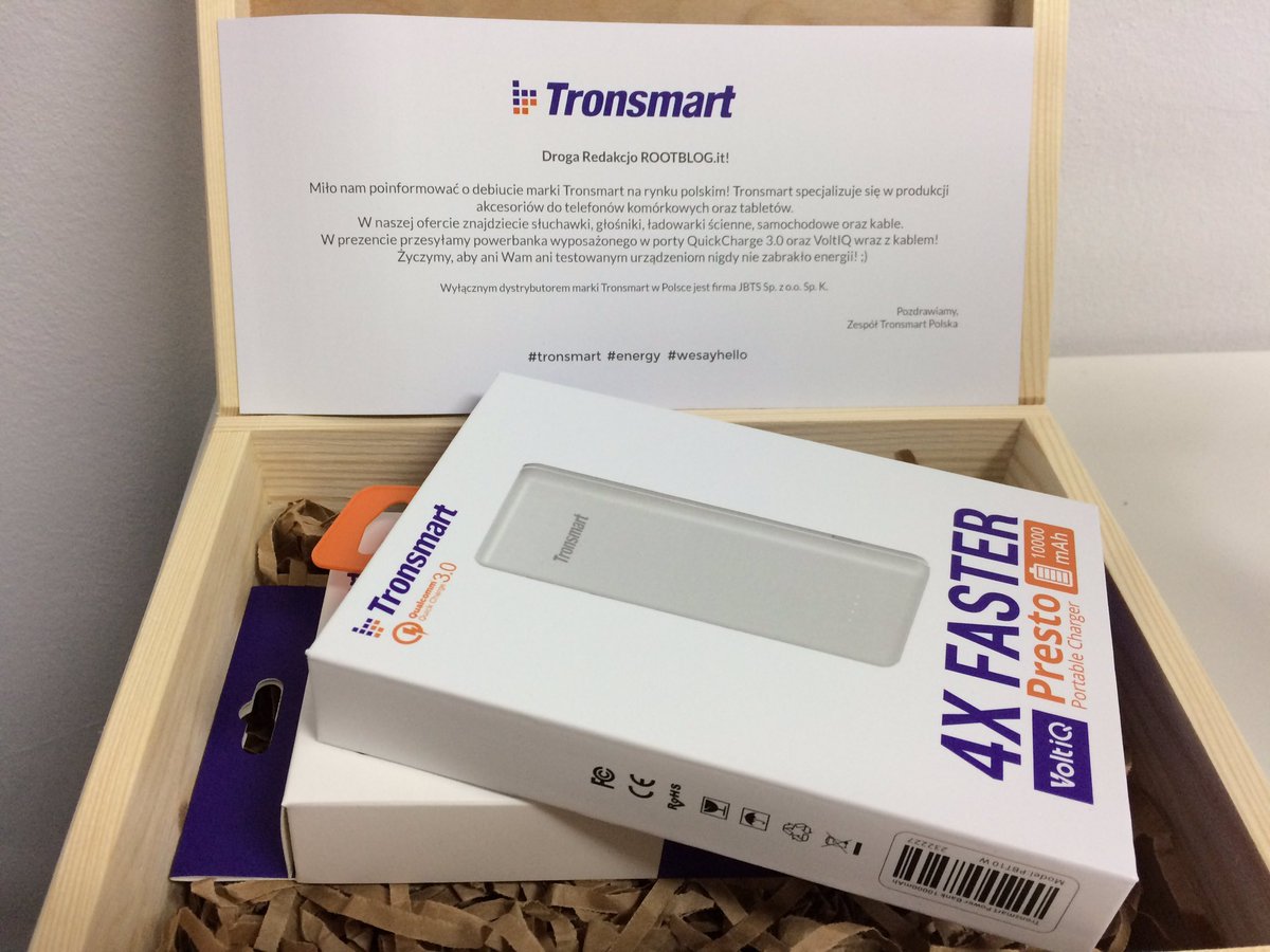 ROOTBLOGit's tweet photo. Dzięki @TronsmartPolska! #Tronsmart #Energy #Wesayhello https://t.co/EeFQX1kUwt