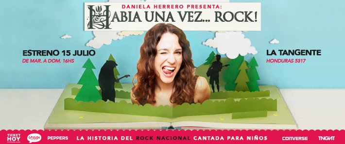 margaritabruzz's tweet photo. La historia del Rock Nacional cantada para niños! 
Daniela Herrero: vacaciones de invierno en La Tangente.  
#VacacionesRock #InviernoRock https://t.co/iIRYtTFKwu