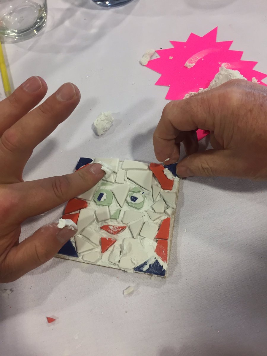 JMH71's tweet image. Some of our wonderful #volunteers enjoying a mosaic workshop @StrokeAssocNW #VolunteersWeek2017 celebration event.