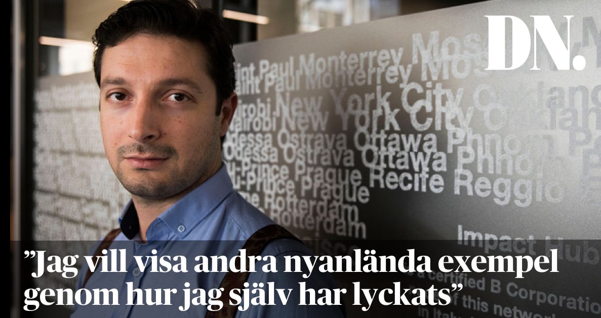Imad Elabdala, flydde från Syrien till Sverige för fyra år sedan. I dag hjälper han andra nyanlända att söka jobb.
dn.se/ekonomi/han-la…